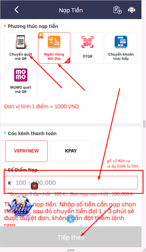 Những Lưu Ý Khi Nạp Tiền Tại OKE39